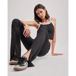 Nylora DAMIEN RIBBED PANTS BLACK size L